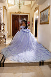 Load image into Gallery viewer, Wholesale Quinceañera Ball Gown with Beaded Sheer Corset &amp; Sweetheart Neckline by LA290