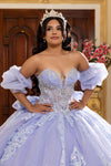 Load image into Gallery viewer, Wholesale Quinceañera Ball Gown with Beaded Sheer Corset &amp; Sweetheart Neckline by LA290