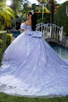 Load image into Gallery viewer, Wholesale Quinceañera Ball Gown with Beaded Sheer Corset &amp; Sweetheart Neckline by LA290