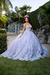 Load image into Gallery viewer, Wholesale Quinceañera Ball Gown with Beaded Sheer Corset &amp; Sweetheart Neckline by LA290