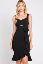 Load image into Gallery viewer, LA Merchandise LN3043 Sleeveless Fitted Hoco Knee Length Dress - BLACK - LA Merchandise