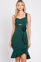 Load image into Gallery viewer, LA Merchandise LN3043 Sleeveless Fitted Hoco Knee Length Dress - HUNTER GREEN - LA Merchandise
