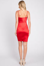 Load image into Gallery viewer, LA Merchandise LN3058 Fitted Adjustable Satin Hoco Cocktail Dress - - LA Merchandise