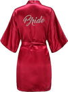 Load image into Gallery viewer, La Merchandise Women's Satin Short Bridal Party Robe - - Masks LA MERCHANDISES