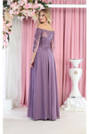 Load image into Gallery viewer, La Merchandise LA1853 Formal Off Shoulder Long Mother of Bride Dress - - LA Merchandise