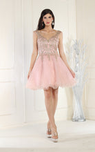 Load image into Gallery viewer, La Merchandise LA1984 Layered Homecoming Dress - BLUSH GOLD - LA Merchandise