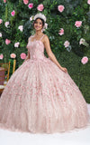 Load image into Gallery viewer, La Merchandise LA208 Spaghetti Straps Floral Ball Quinceanera Gown - - Dress LA Merchnadise