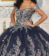 Load image into Gallery viewer, La Merchandise LA228 Multi Off Shoulder Lace Applique Quince Ball Gown - - Dress LA Merchnadise