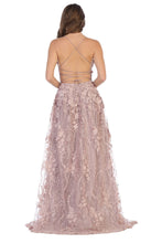 Load image into Gallery viewer, La Merchandise LA7738 Sexy Open Back floral dress with high front slit - - LA Merchandise