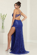 Load image into Gallery viewer, LA Merchandise LA8122 Wholesale Sexy Open Back Sleeveless Prom Dress