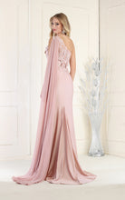 Load image into Gallery viewer, La Merchandise LAA388C One Shoulder Cape Long Floral Evening Gowns - - LA Merchandise