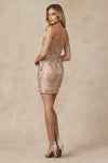 Load image into Gallery viewer, La Merchandise LAT874 Embellished Bodycon Party Corset Short Dress - - LAT