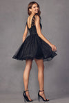 Load image into Gallery viewer, La Merchandise LAT881 Feather Straps Short Cocktail A-line Dress - - LAT