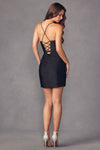 Load image into Gallery viewer, La Merchandise LAT896 Ruched Corset Back Slit Cocktail Dress - - LA Merchandise