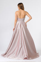 Load image into Gallery viewer, La Merchandise LAY8358 V-Neck Spaghetti Straps Long Simple A-Line Gown - - LA Merchandise