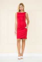 Load image into Gallery viewer, La Merchandise LAY8522 Sleeveless Cocktail Knee Length Midi MOB Dress - RED - LA Merchandise