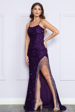 Load image into Gallery viewer, La Merchandise LAY8982 Fringe Sequined Sleeveless Dress - - LA Merchandise