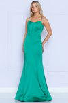 Load image into Gallery viewer, La Merchandise LAY9006 Simple Satin Long Mermaid Formal Evening Gown - EMERALD GREEEN - LA Merchandise