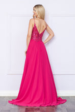 Load image into Gallery viewer, La Merchandise LAY9366 Lace Applique A-line Chiffon Formal Dress - - LA Merchandise