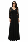 Load image into Gallery viewer, LAHM2758Q Wholesale Long Sleeve Lace A-Line V-Neck Beaded Bodice Mother of the Bride Gown