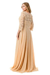 Load image into Gallery viewer, LAHM2758Q Wholesale Long Sleeve Lace A-Line V-Neck Beaded Bodice Mother of the Bride Gown