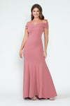 Load image into Gallery viewer, Wholesale Evening Dress Off The Shoulder Fitted Formal Gown By LAF5317 - MAUVE - Dress LAF