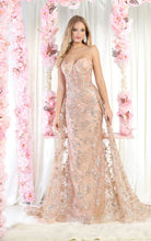 Load image into Gallery viewer, Red Carpet Stunning Lace Gown - LA1837 - ROSEGOLD - LA Merchandise