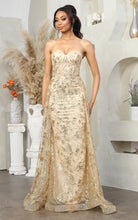 Load image into Gallery viewer, Red Carpet Stunning Lace Gown - LA1837 - GOLD - LA Merchandise