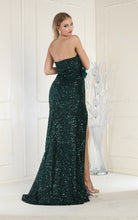 Load image into Gallery viewer, LA Merchandise LA1968 Sequined Prom Strapless Dress