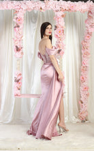 Load image into Gallery viewer, La Merchandise LA1977 Satin Embroidered Prom Gown