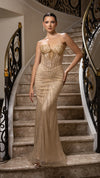 Load image into Gallery viewer, Wholesale Strapless Sequin Corset Evening Gown Formal Prom Dress By LA2195
