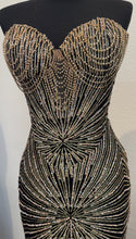 Load image into Gallery viewer, Wholesale Strapless Sequin Corset Evening Gown Formal Prom Dress By LA2195