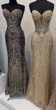 Load image into Gallery viewer, Wholesale Strapless Sequin Corset Evening Gown Formal Prom Dress By LA2195