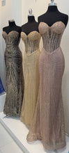 Load image into Gallery viewer, Wholesale Strapless Sequin Corset Evening Gown Formal Prom Dress By LA2195