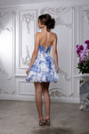 Load image into Gallery viewer, LA Merchandise LA2215 Tier Sweetheart Short Cocktail Dress Floral Print HOCO Party Dress