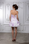 Load image into Gallery viewer, LA Merchandise LA2215 Tier Sweetheart Short Cocktail Dress Floral Print HOCO Party Dress