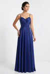 Load image into Gallery viewer, Wholesale Sweetheart Ruched Satin A-Line Prom Evening Gown with Floral Lace Appliqué by LA2254 - - Long Prom Dress LA Merchandise