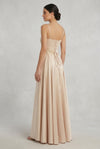 Load image into Gallery viewer, Wholesale Sweetheart Ruched Satin A-Line Prom Evening Gown with Floral Lace Appliqué by LA2254 - - Long Prom Dress LA Merchandise
