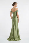 Load image into Gallery viewer, LA2258 Wholesale Off-Shoulder Beaded Lace Mermaid Evening Gown with Corset Back Ruched Satin Dress - - Long Prom Dress LA MERCHANDISE