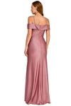 Load image into Gallery viewer, LAF3128 Wholesale Glitter Off-Shoulder Ruffle Mermaid Prom Dress with Thigh-High Slit Evening Gown