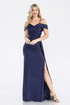 Load image into Gallery viewer, Wholesale Formal Dress Off The Shoulder Ruched Prom Gown By LAF5320