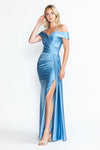 Load image into Gallery viewer, Wholesale Formal Dress Off The Shoulder Ruched Prom Gown By LAF5320