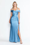 Load image into Gallery viewer, Wholesale Formal Dress Off The Shoulder Ruched Prom Gown By LAF5320