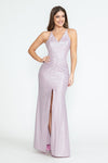 Load image into Gallery viewer, Wholesale Evening Long Dress V-Neck Pleated Formal Gown By LAF5302 - PINK - Dress LAF