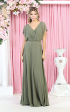 Load image into Gallery viewer, Plus Size Mother Of The Bride Dress - LA1917 - OLIVE - Dresses LA Merchandise