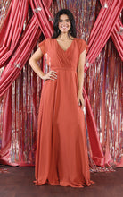 Load image into Gallery viewer, Plus Size Mother Of The Bride Dress - LA1917 - RUST - Dresses LA Merchandise