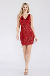 Load image into Gallery viewer, Wholesale Cocktail Dress V-Neck Mermaid Homecoming Fitted By LAF5321