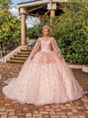 Load image into Gallery viewer, Wholesale Sweet 16 Dress V-Neck Sequin Beaded Ball Gown By LAQ1702