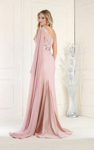 Evening Gown With Cape - LAA388C