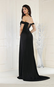 LA Merchandise LA7971 Satin Prom Gown